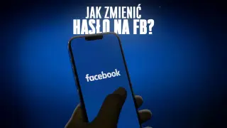 Chcesz wiedzieć, jak zmienić hasło na Facebooku? Na ekranie telefonu widzisz logo Facebooka, a nad nim pytanie o zmianę hasła.